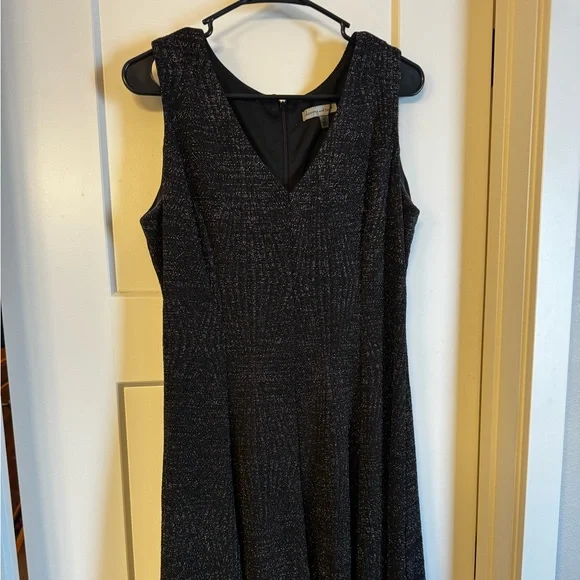 Jessica Howard Sparkling Black Long Sleeve Dress - Picture 2 of 6